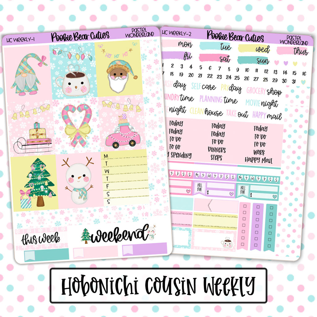 Hobonichi Cousin Weekly Kit | Pastel Wonderland