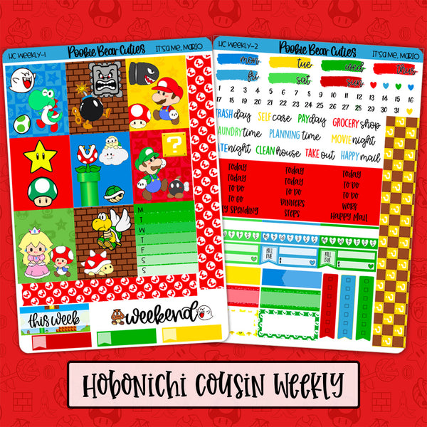 Hobonichi Cousin Weekly Kit | It'sa Me, Mario