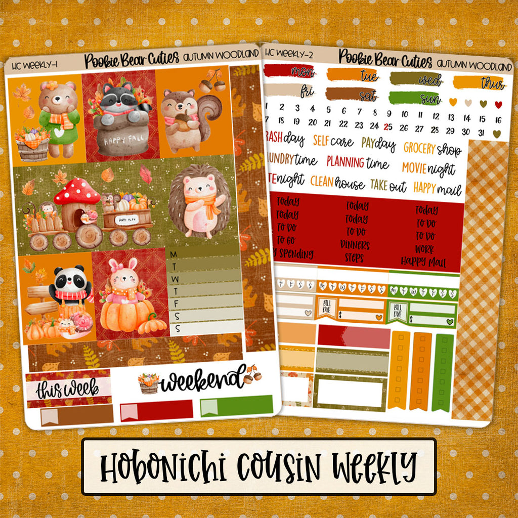 Hobonichi Cousin Weekly Kit | Autumn Woodland