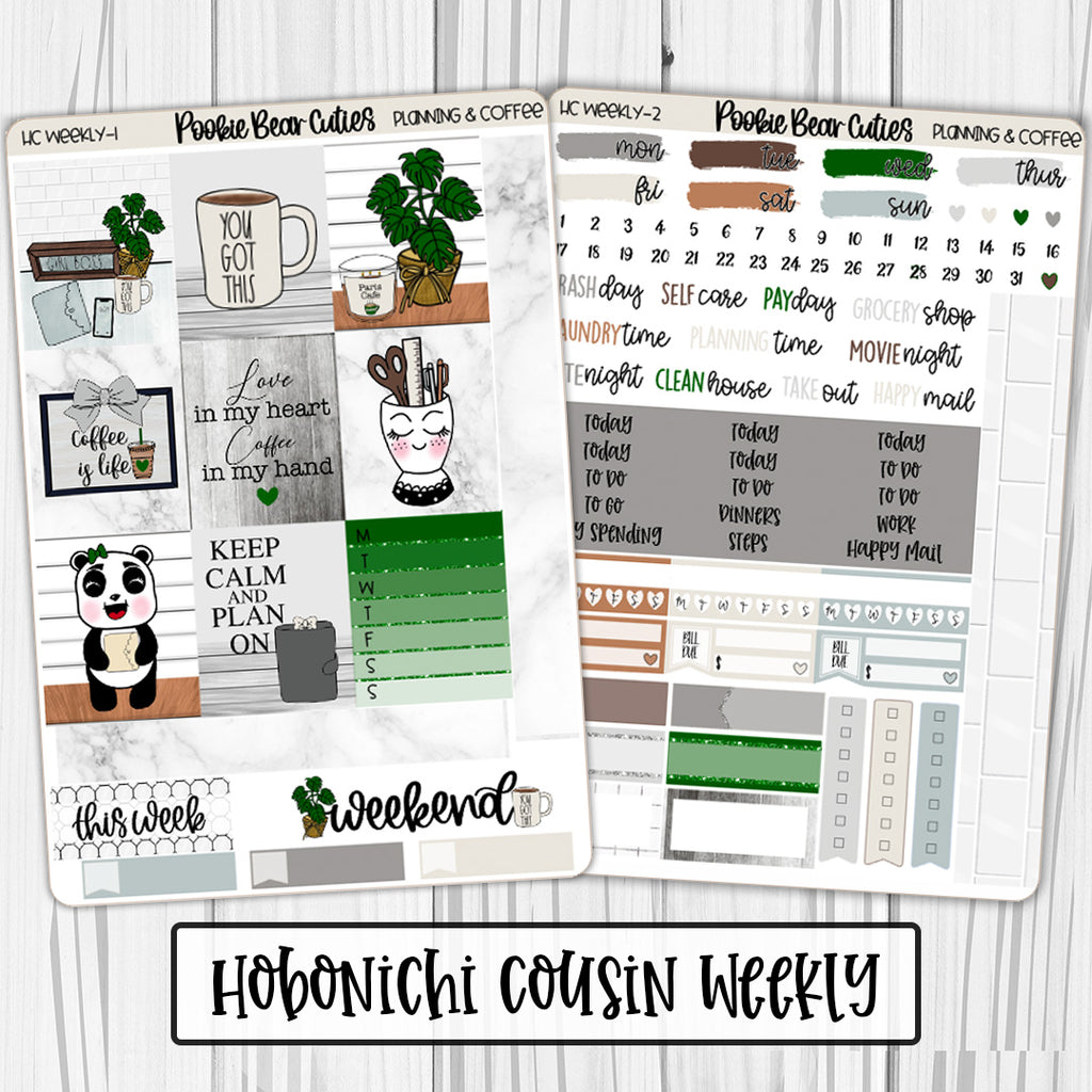 Hobonichi Cousin Weekly Kit | Planning & Coffee