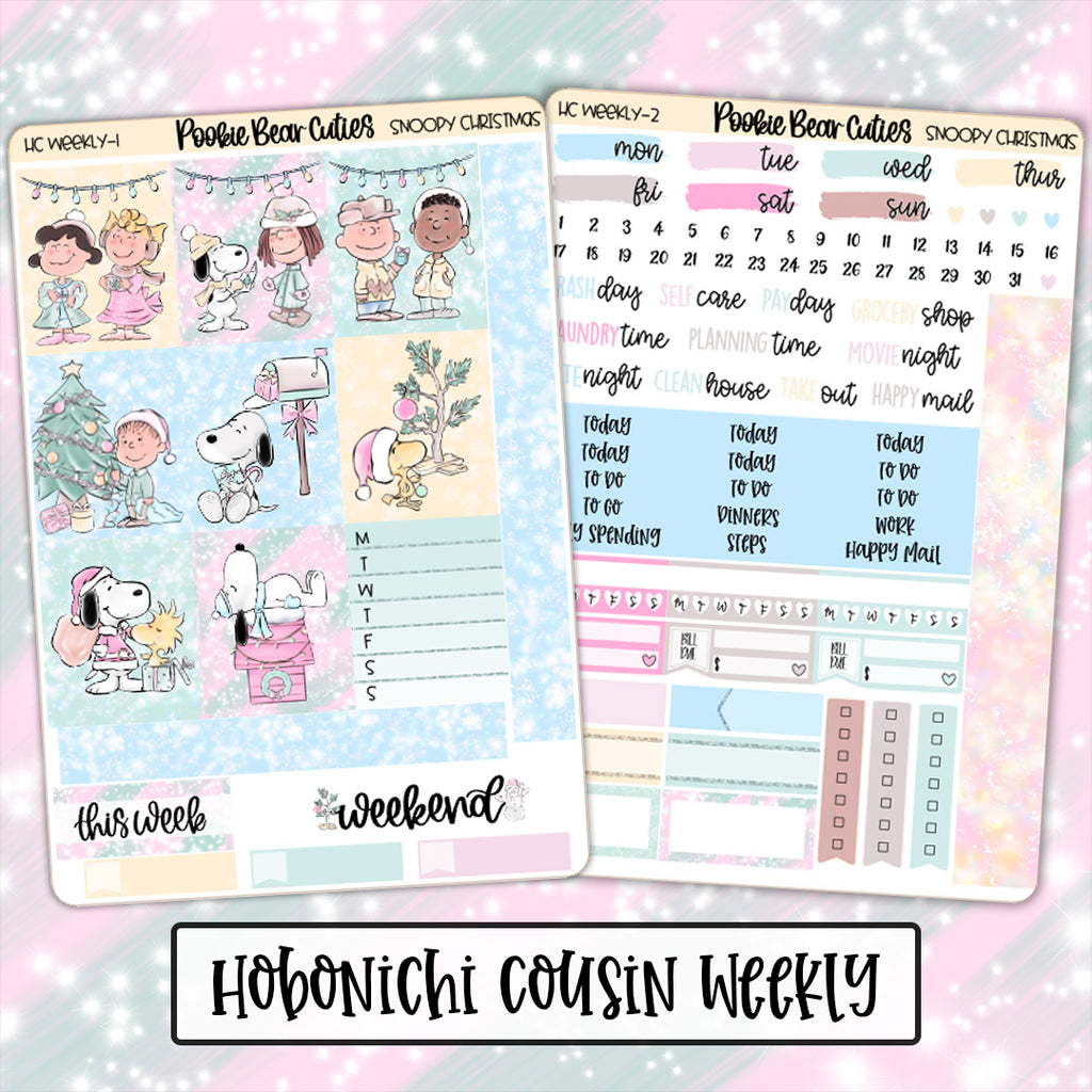 Hobonichi Cousin Weekly Kit | Snoopy Christmas