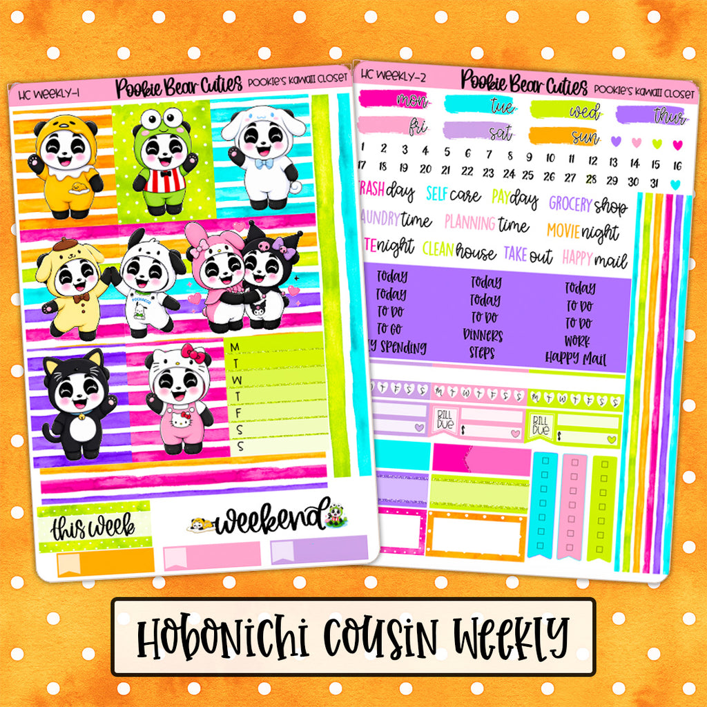 Hobonichi Cousin Weekly Kit | Pookie's Kawaii Closet