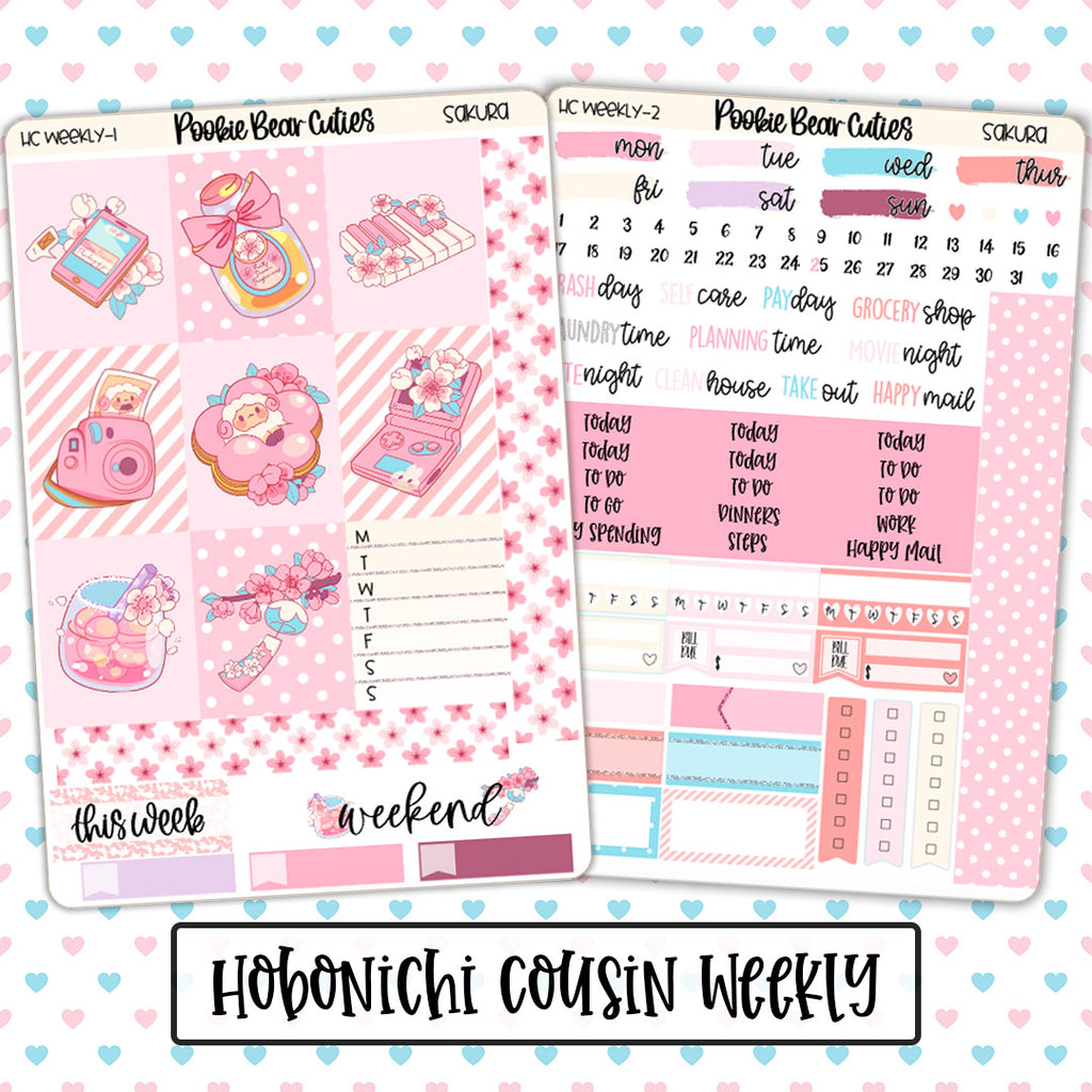 Hobonichi Cousin Weekly Kit | Sakura