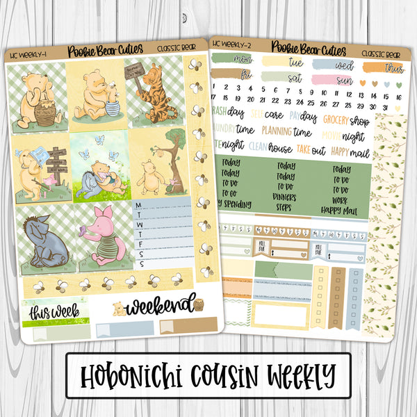 Hobonichi Cousin Weekly Kit | Classic Bear