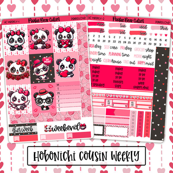 Hobonichi Cousin Weekly Kit | Panda Love