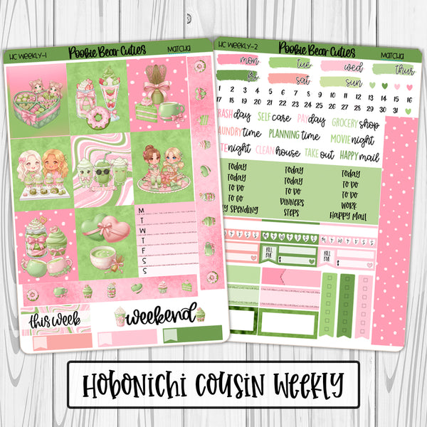 Hobonichi Cousin Weekly Kit | Matcha