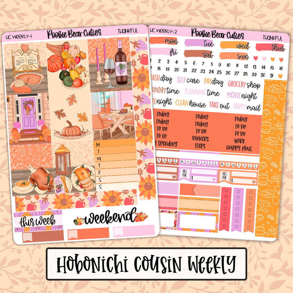 Hobonichi Cousin Weekly Kit | Thankful