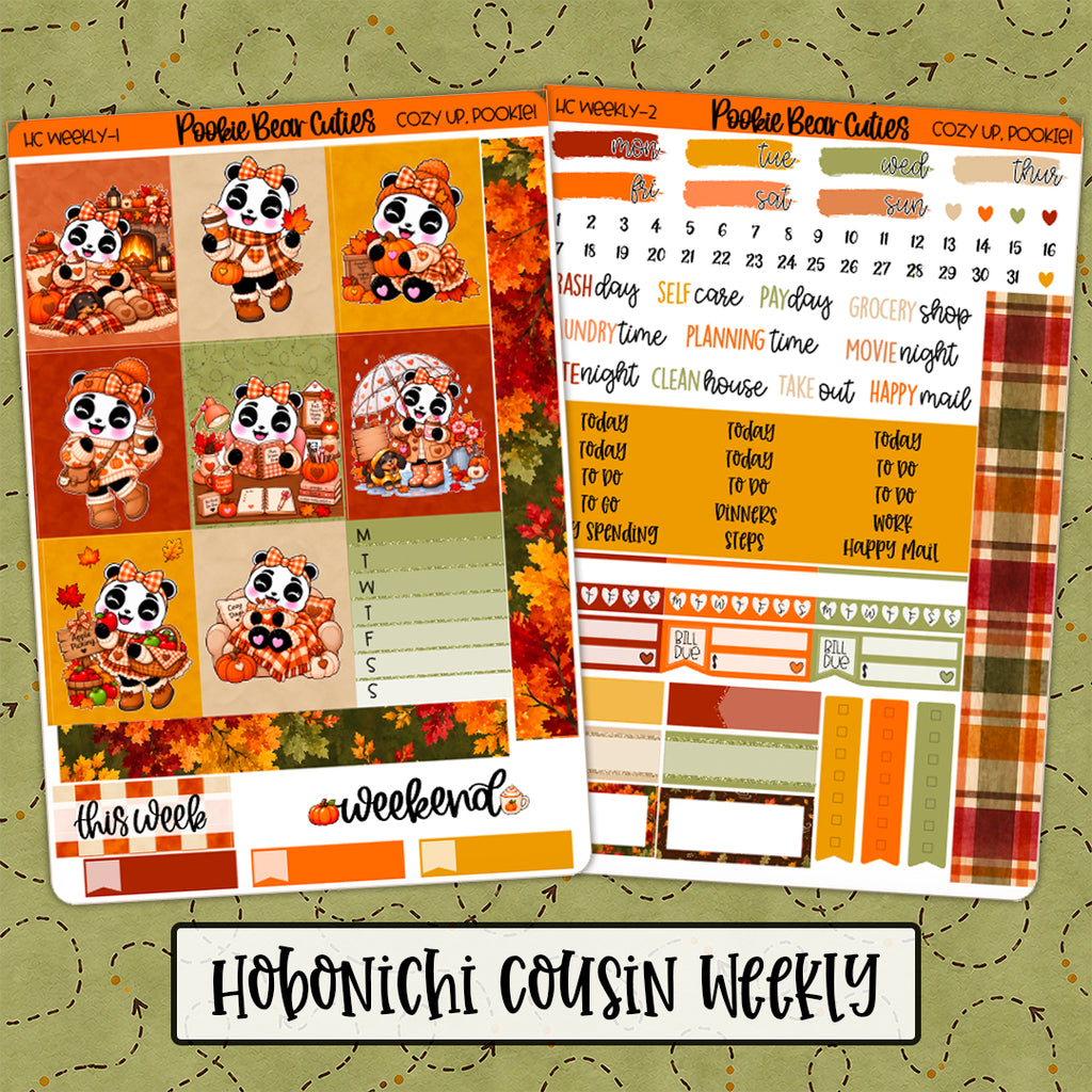 Hobonichi Cousin Weekly Kit | Cozy Up, Pookie