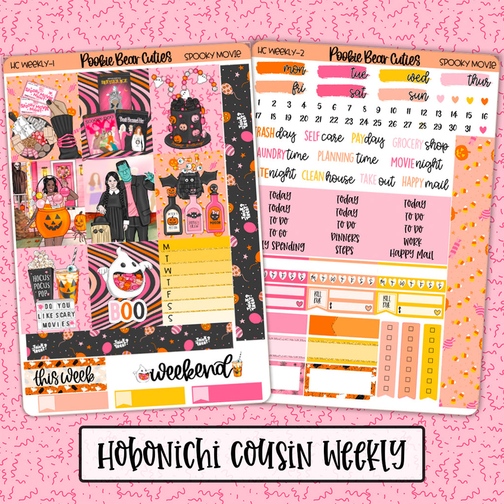 Hobonichi Cousin Weekly Kit | Spooky Movie