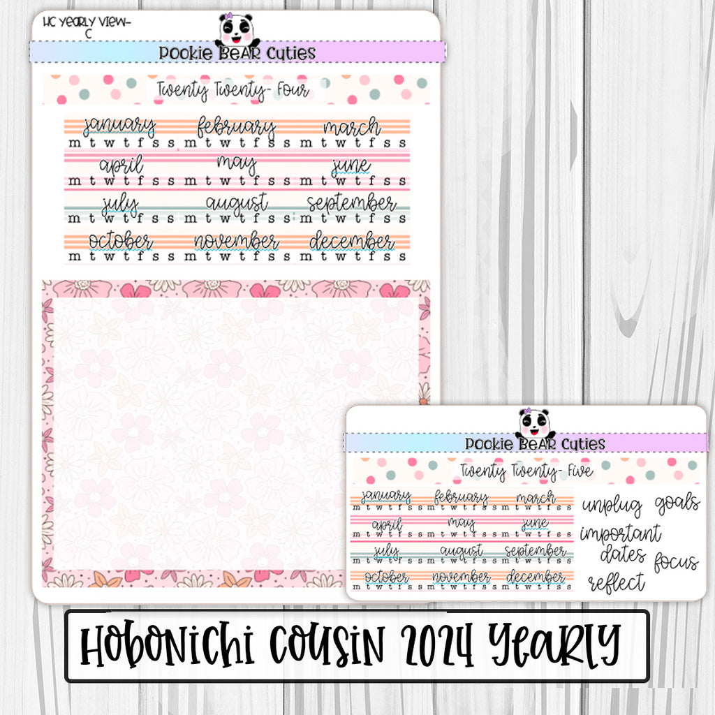 2024 Coordinating Add-ons - Hobonichi Cousin (1.30) Labels - Part