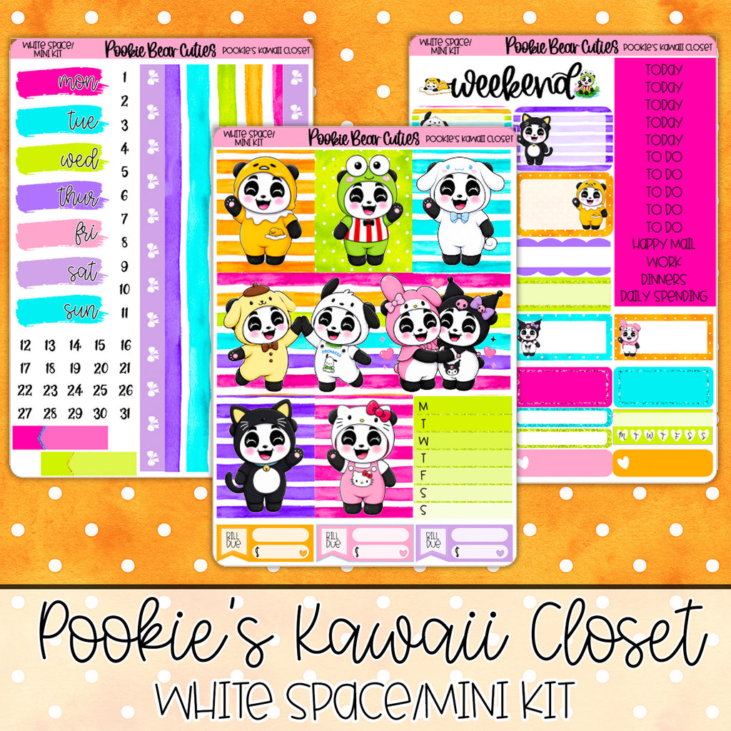 Pookie's Kawaii Closet  | White Space Kit