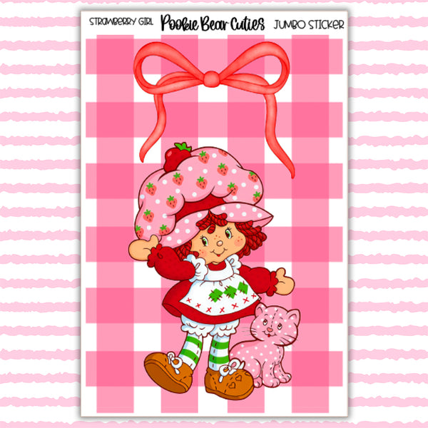 Strawberry Girl | Jumbo Sticker