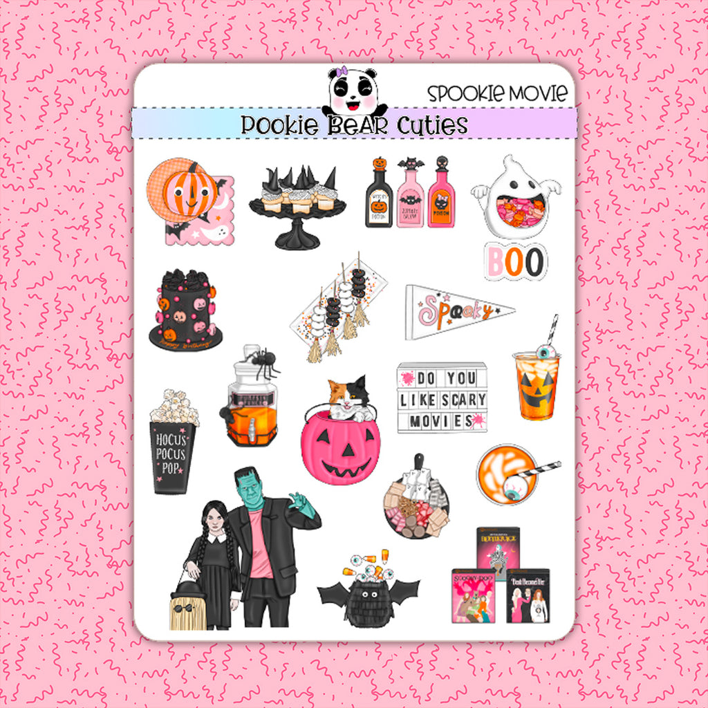 Spooky Movie Deco Stickers