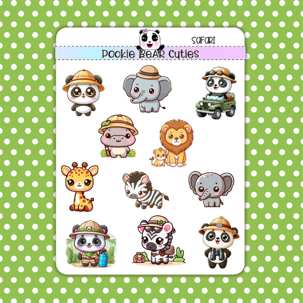 Safari Deco Stickers – Pookie Bear Cuties