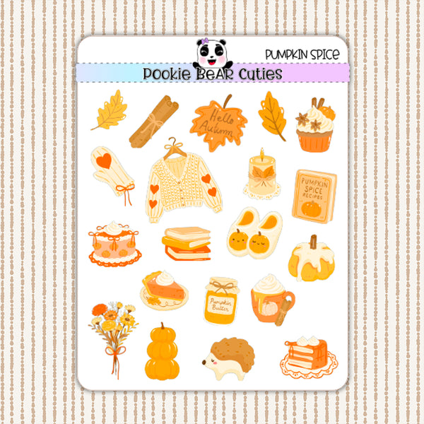Pumpkin Spice Deco Stickers