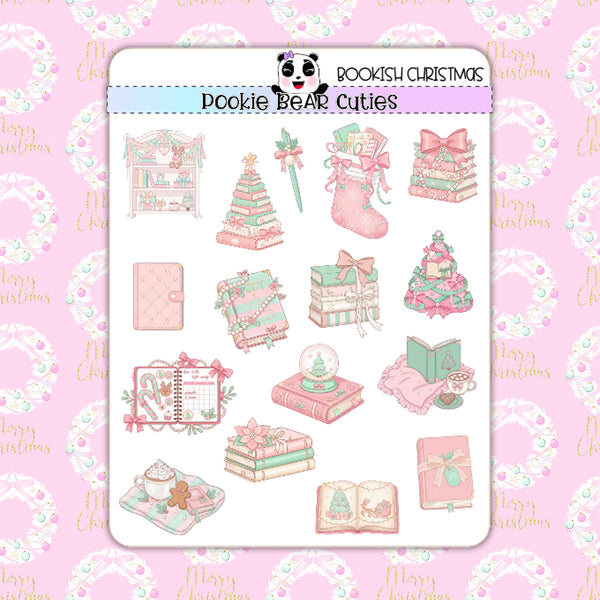 Bookish Christmas Deco Stickers