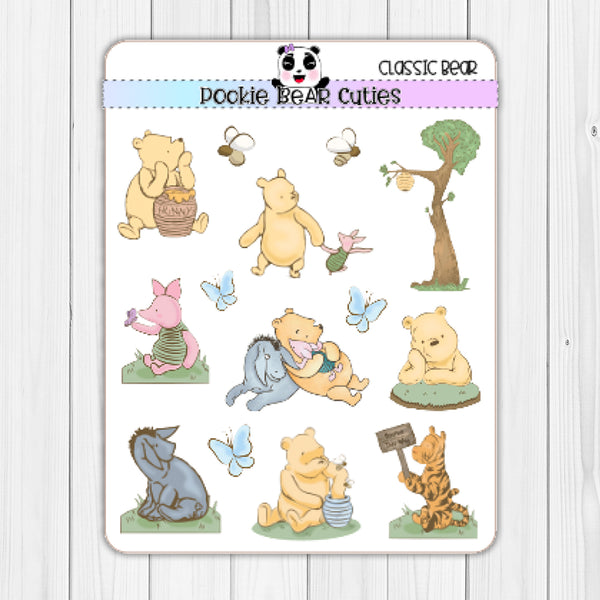 Classic Bear Deco Stickers