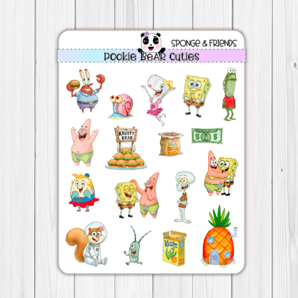 Sponge & Friends Deco Stickers