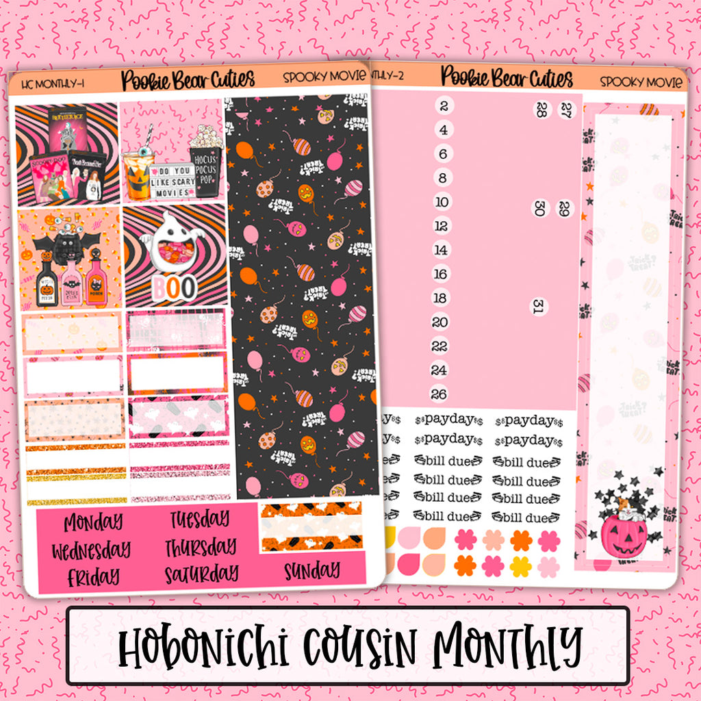 Hobonichi Cousin Monthly | Spooky Movie