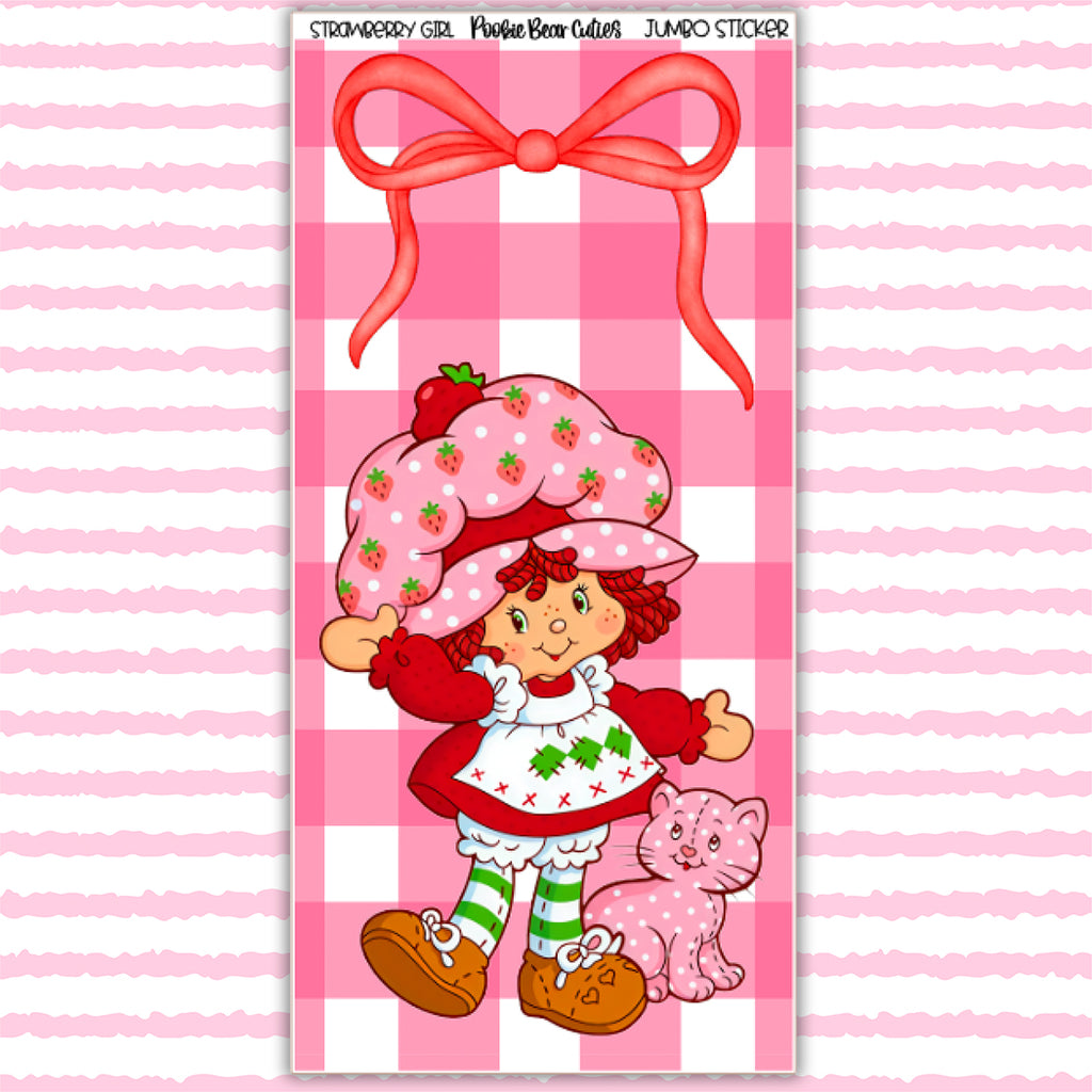 Strawberry Girl | Jumbo Sticker