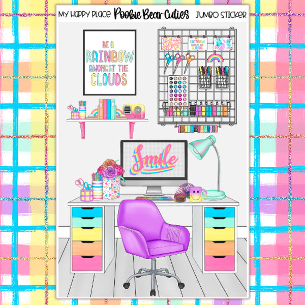 My Happy Place | Jumbo Stickers