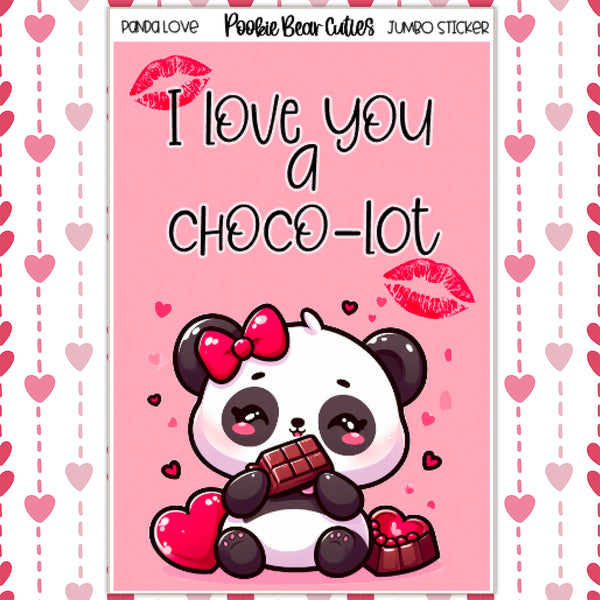 Panda Love  | Jumbo Stickers