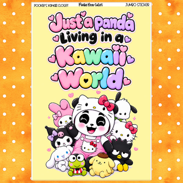 Pookie's Kawaii Closet  | Jumbo Sticker