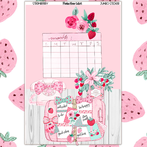 Strawberry | Jumbo Stickers