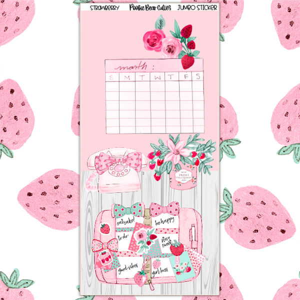 Strawberry | Jumbo Stickers