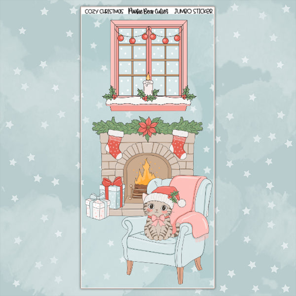 Cozy Christmas| Jumbo Stickers