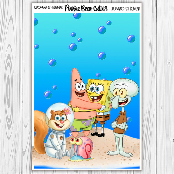 Sponge & Friends  | Jumbo Sticker