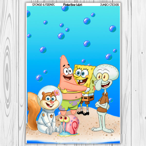 Sponge & Friends  | Jumbo Sticker
