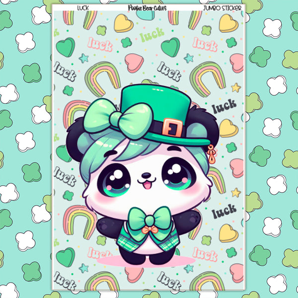 Luck | Jumbo Stickers – Pookie Bear Cuties