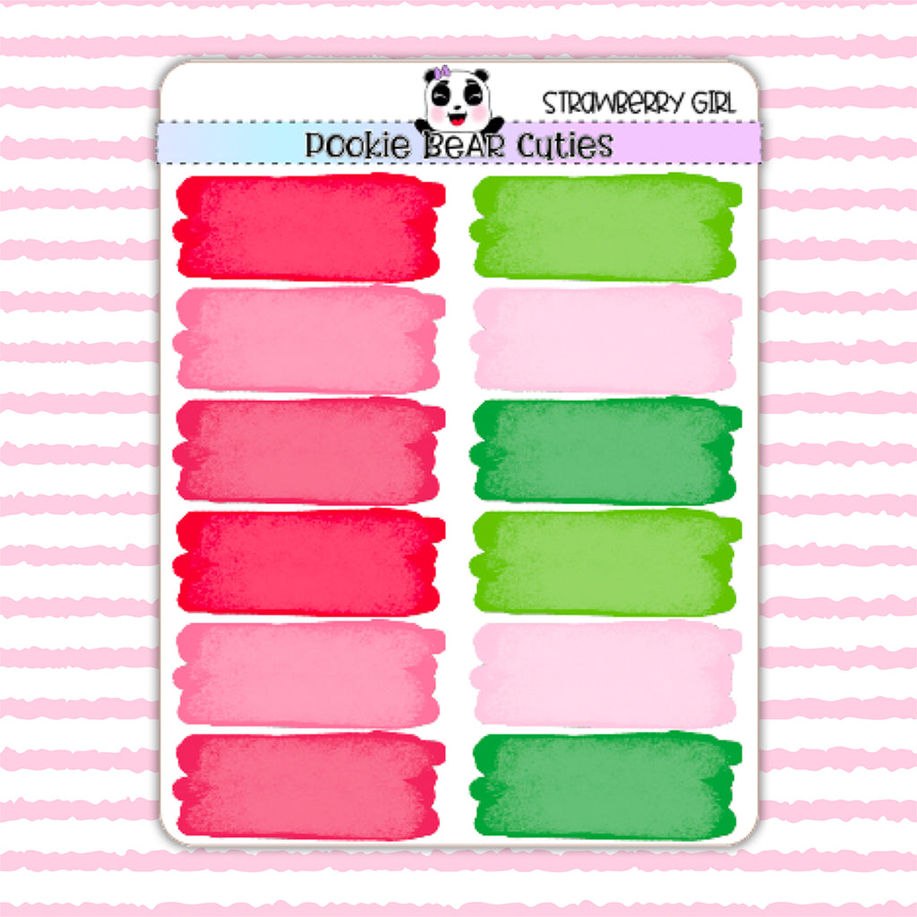 Strawberry Girl | Watercolor Swatches