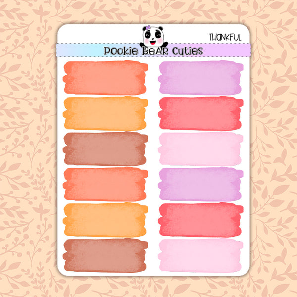 Thankful | Watercolor Swatches