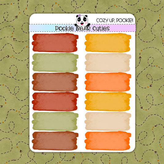 Cozy Up, Pookie  | Watercolor Swatches