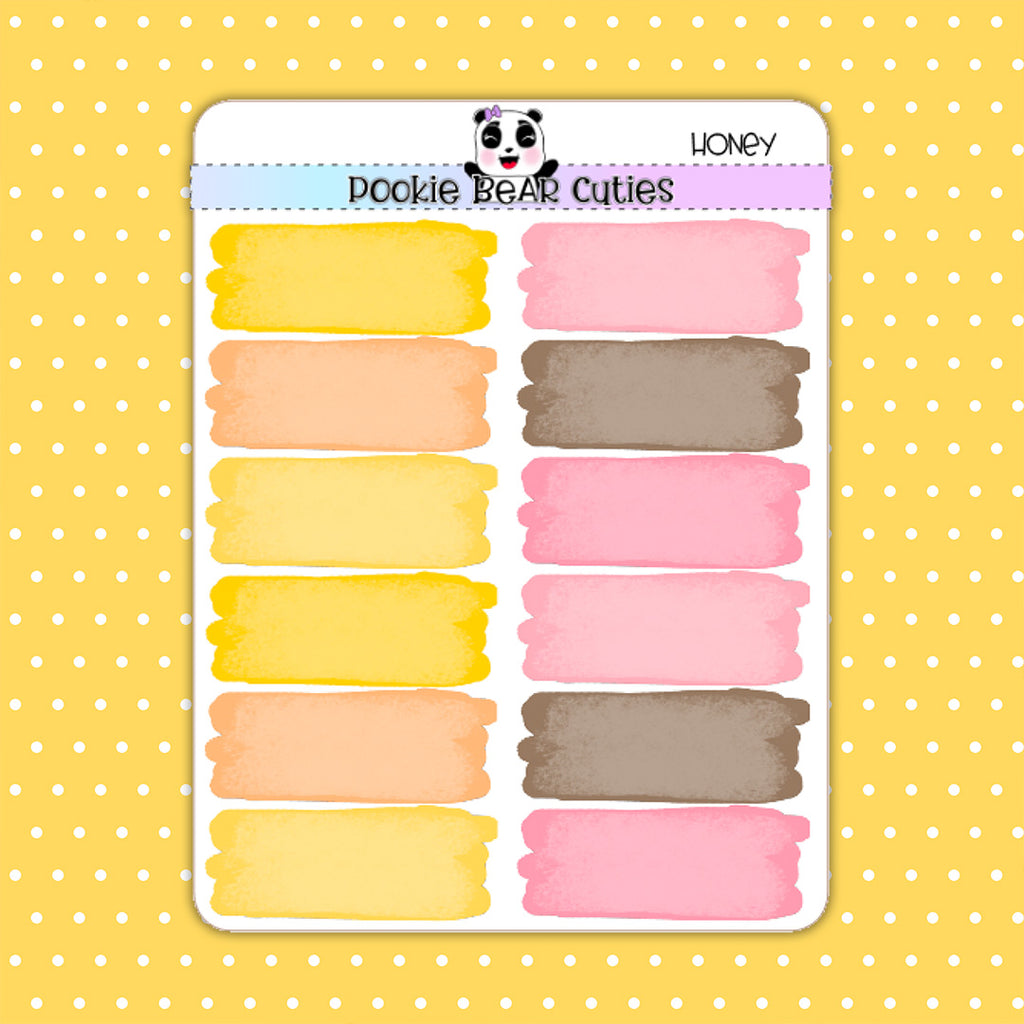 Honey | Watercolor Swatches