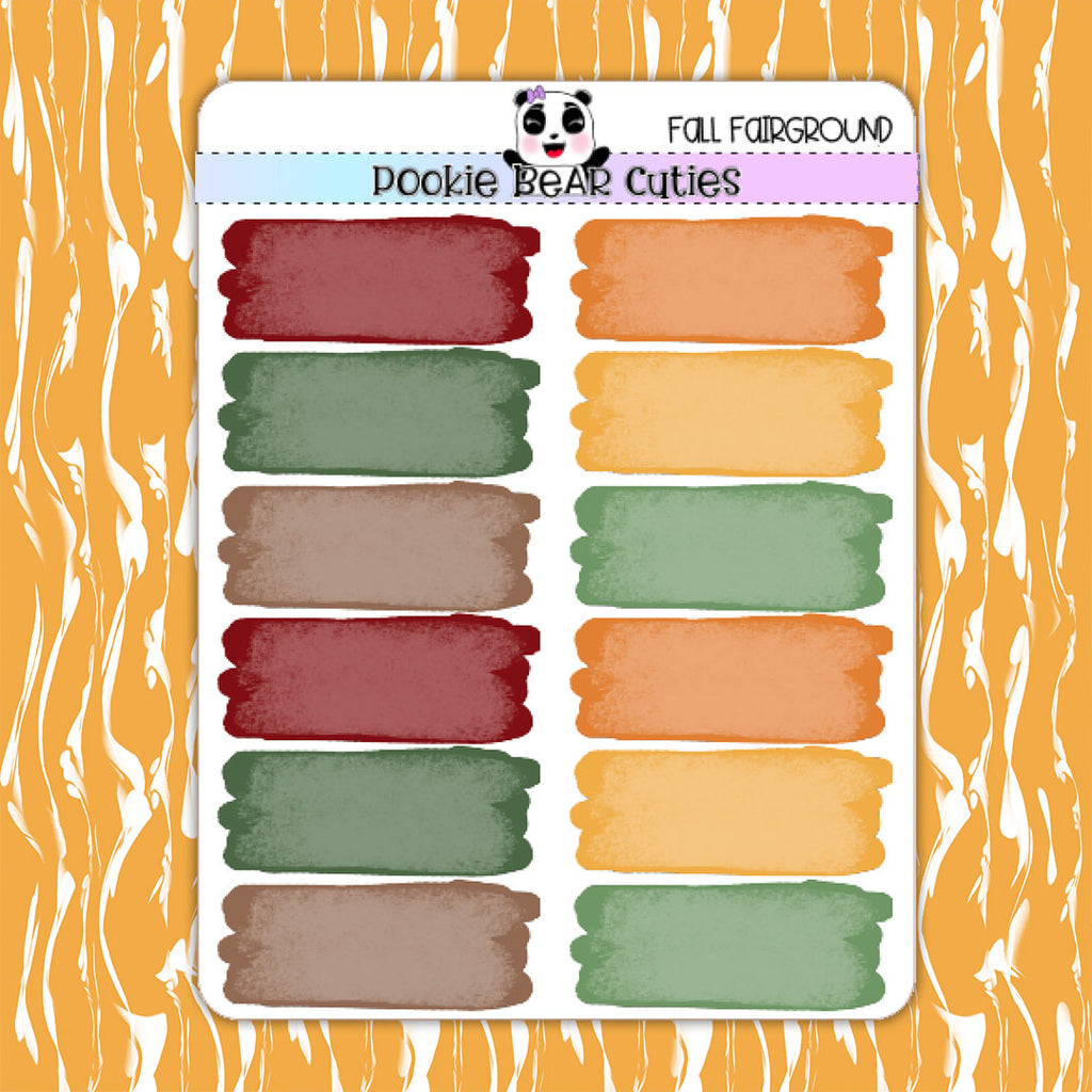 Fall Fairground | Watercolor Swatches