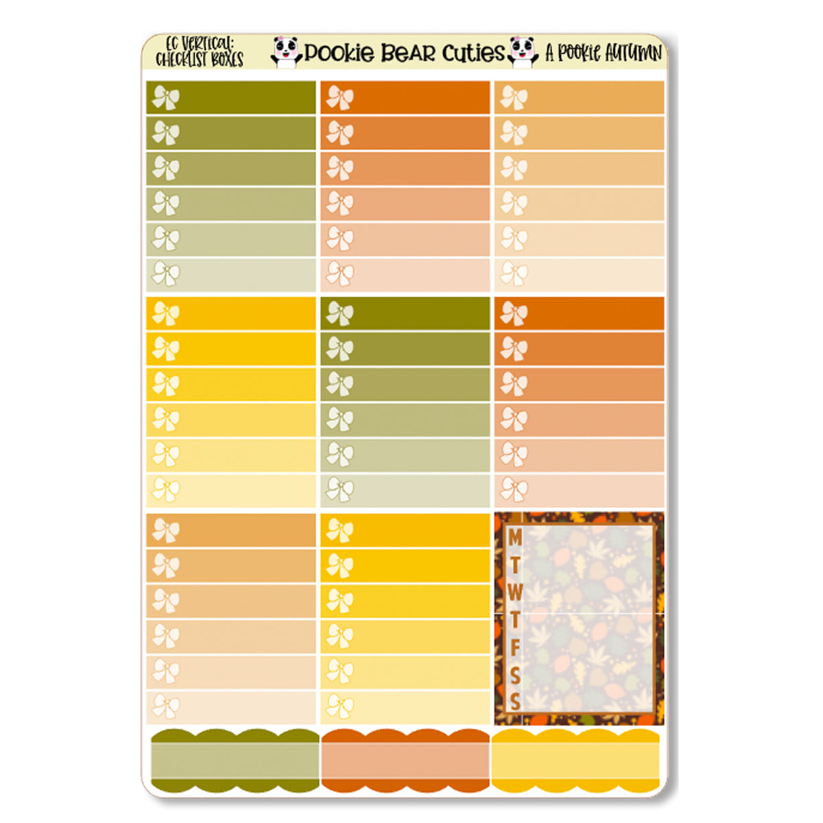 A Pookie Autumn Weekly Kit