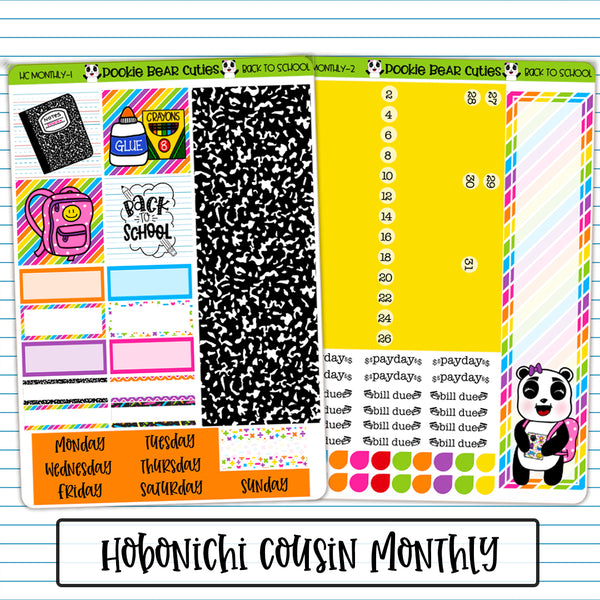 Hobonichi Cousin Monthly | Back to School