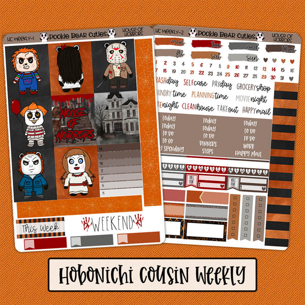 Hobonichi Cousin Weekly Kit | House of Horrors