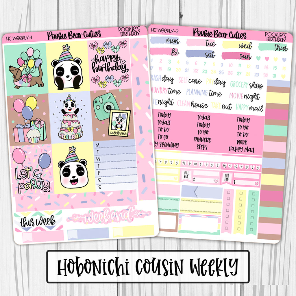 Hobonichi Cousin Weekly Kit | Pookie's Birthday