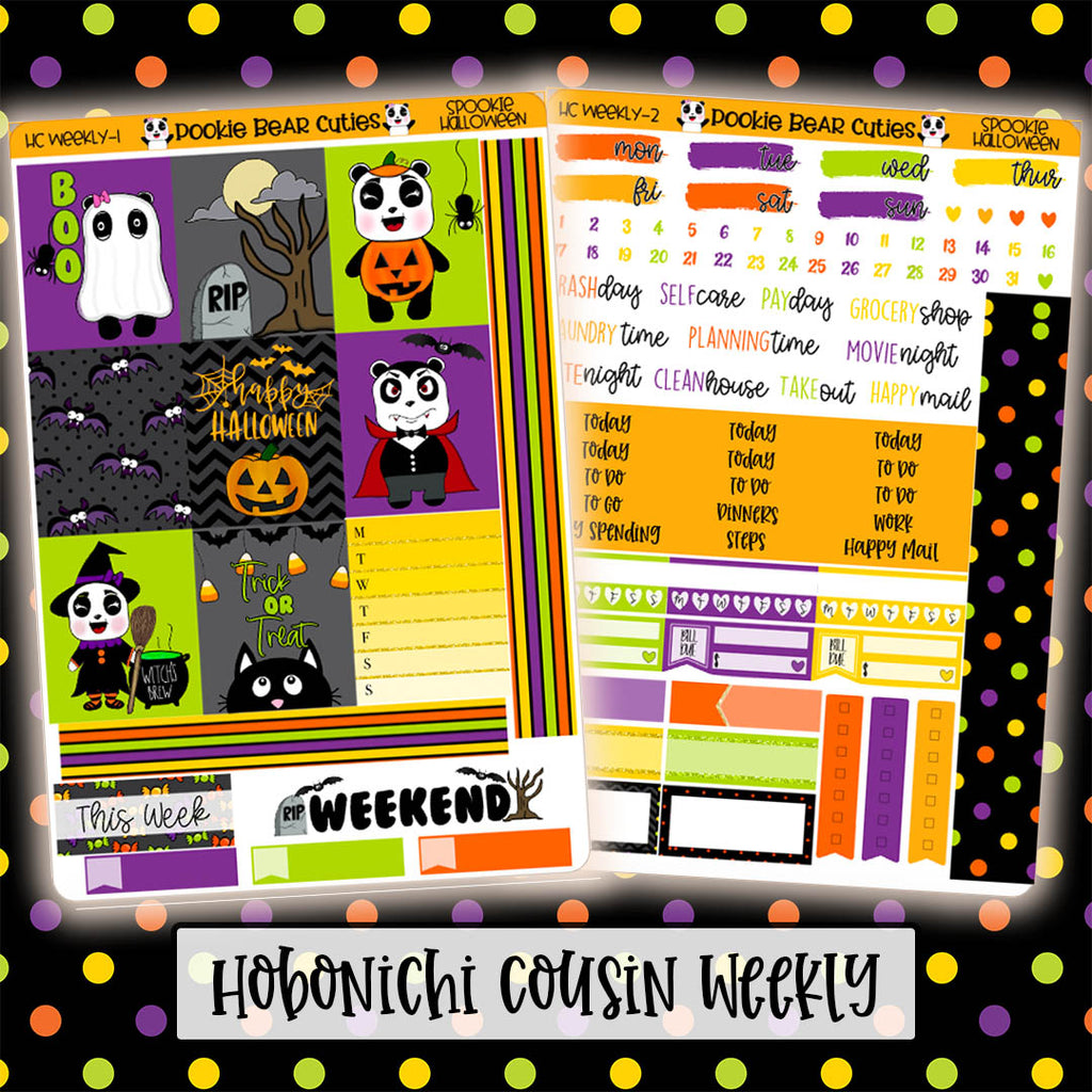 Hobonichi Cousin Weekly Kit | Spookie Halloween