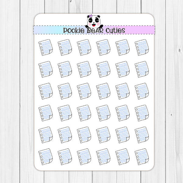 Notepaper Stickers