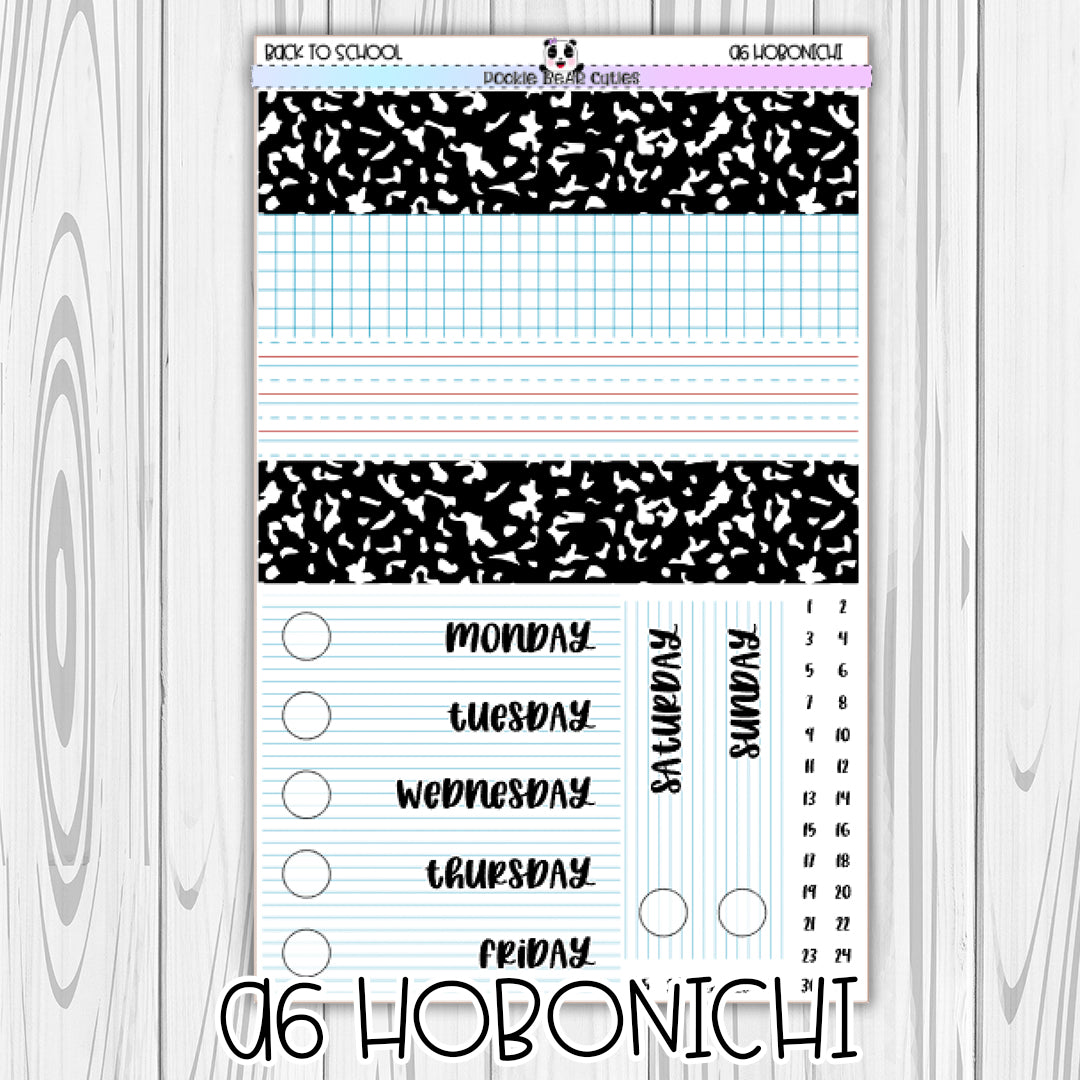 A6 Hobonichi | Back to School