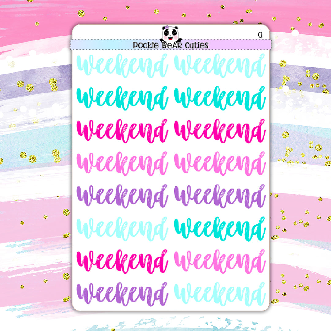Weekend | Vo.1