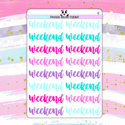 Weekend | Vo.1