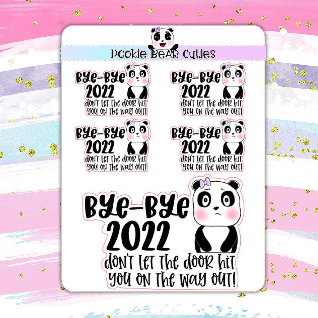 Bye-Bye 2022 | Pookie Bear Stickers