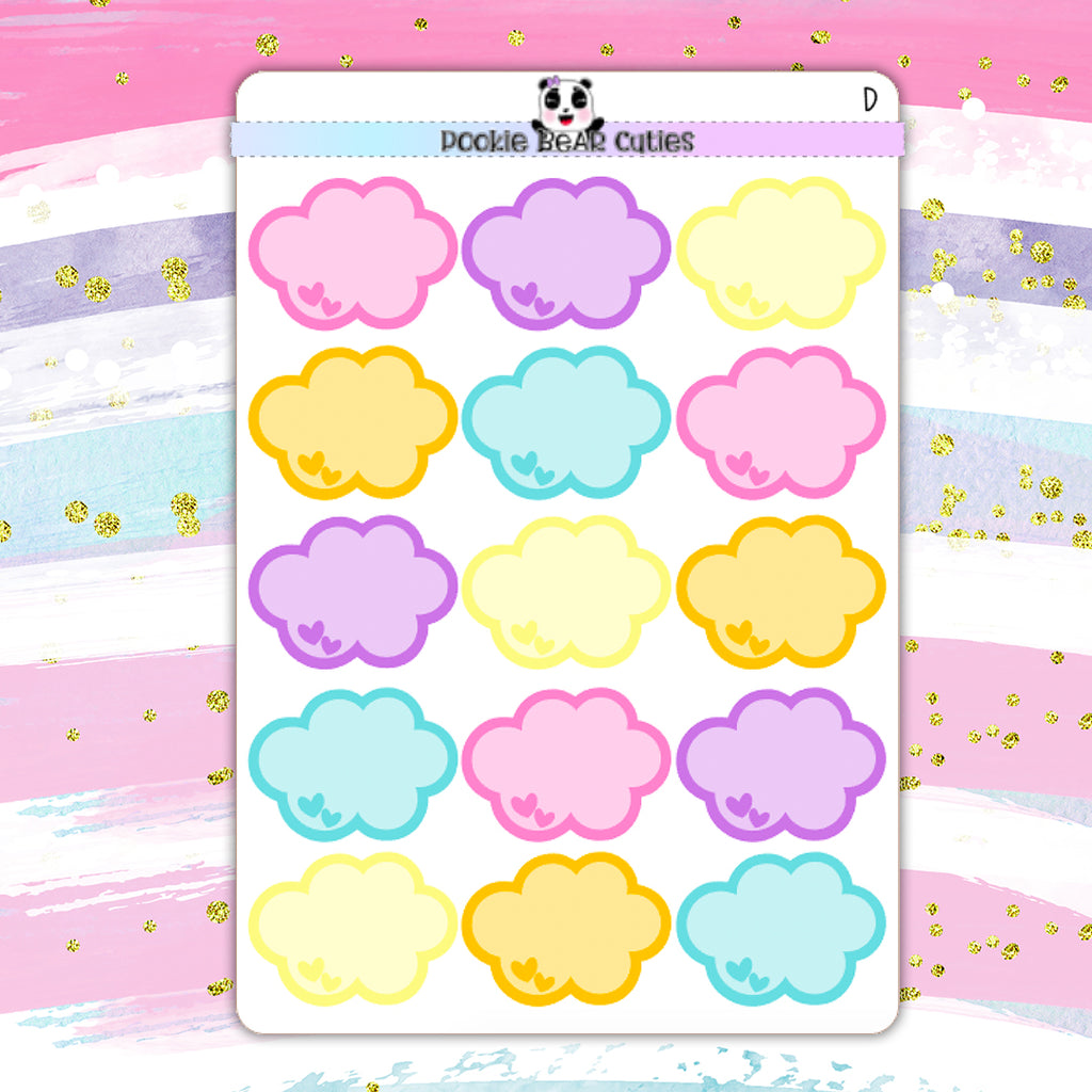 Cloud Stickers | Vo.1 – Pookie Bear Cuties