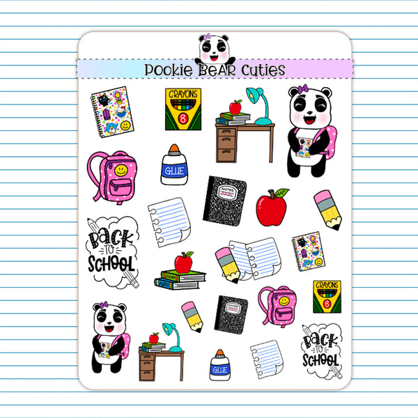 Back to School | Deco Stickers – Pookie Bear Cuties
